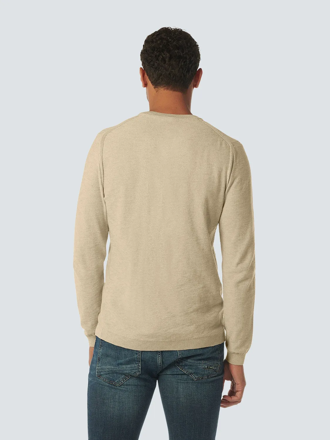 Pullover No Excess Cuello Redondo Cream