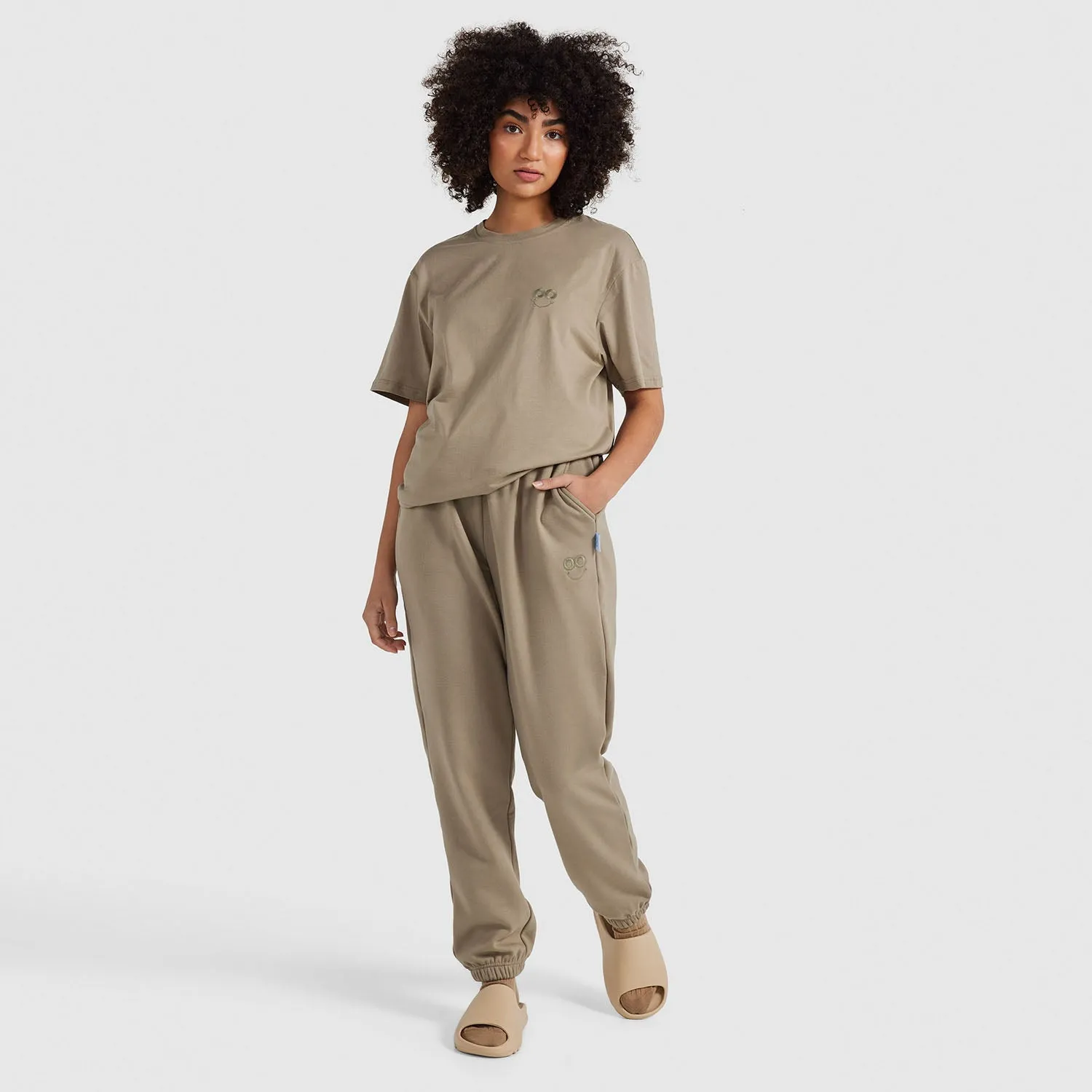 Seafoam Relaxed Cotton Fleece Trackpant