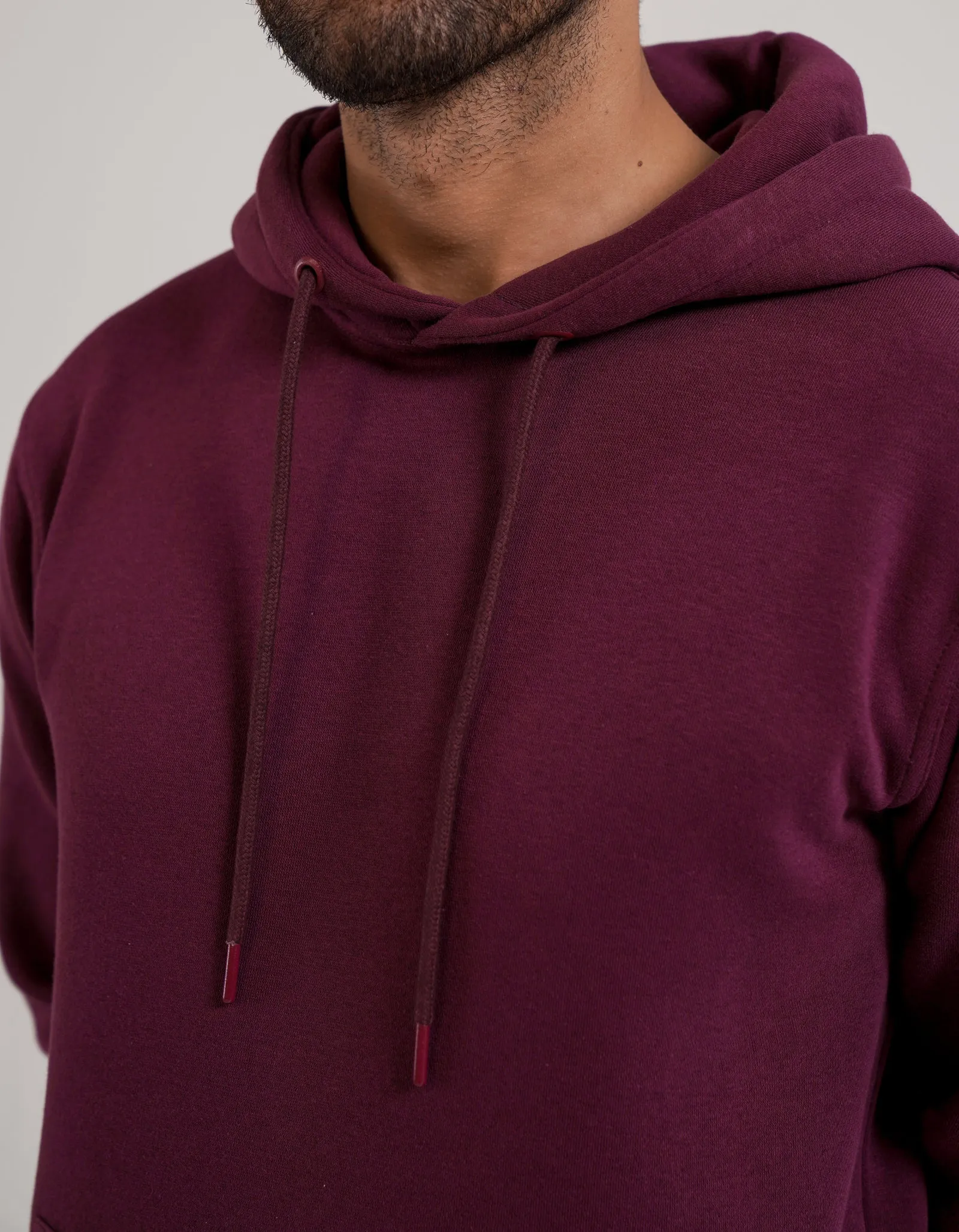 Solid Pullover Hoodie