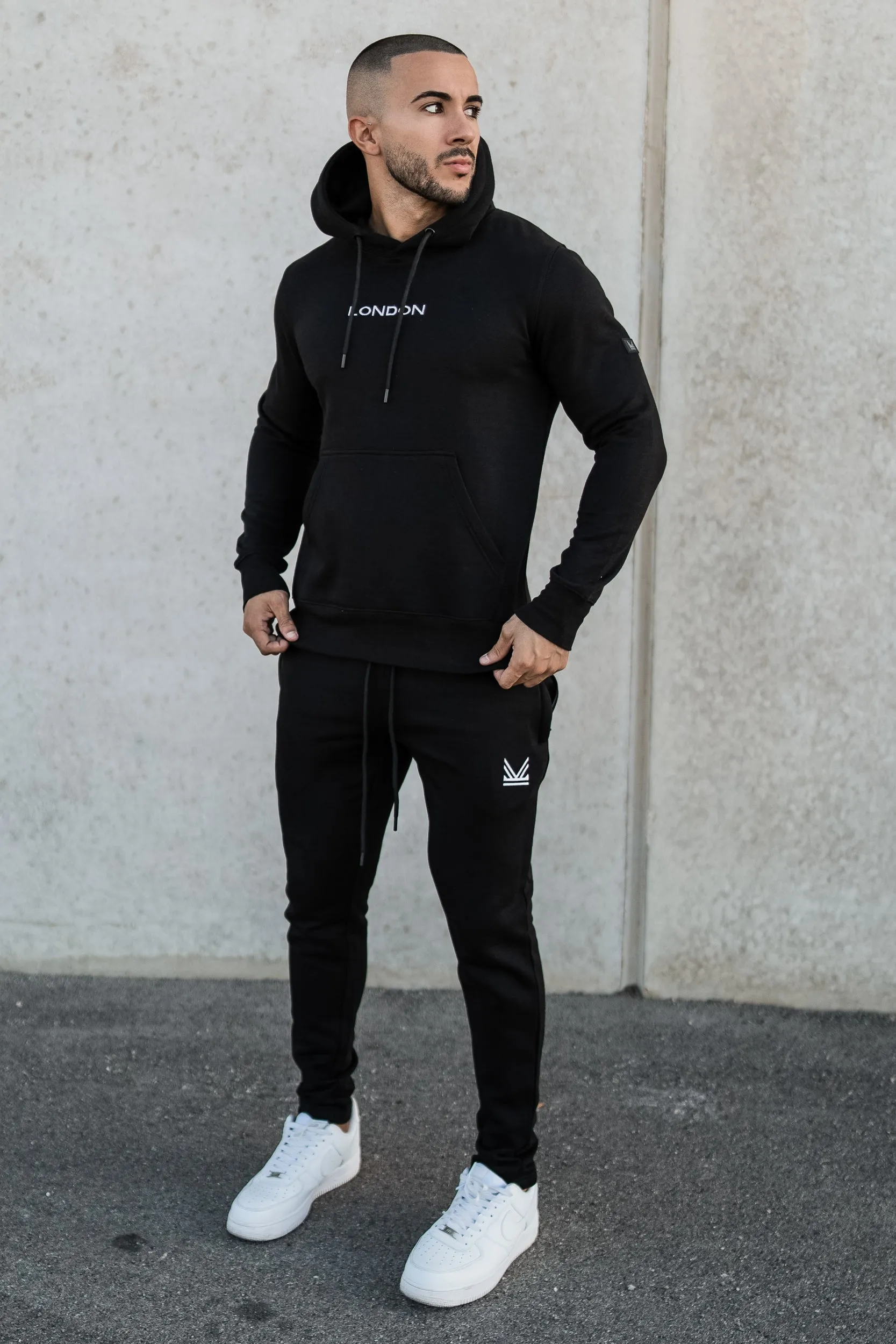 Streetwear London Pullover Tracksuit - Black