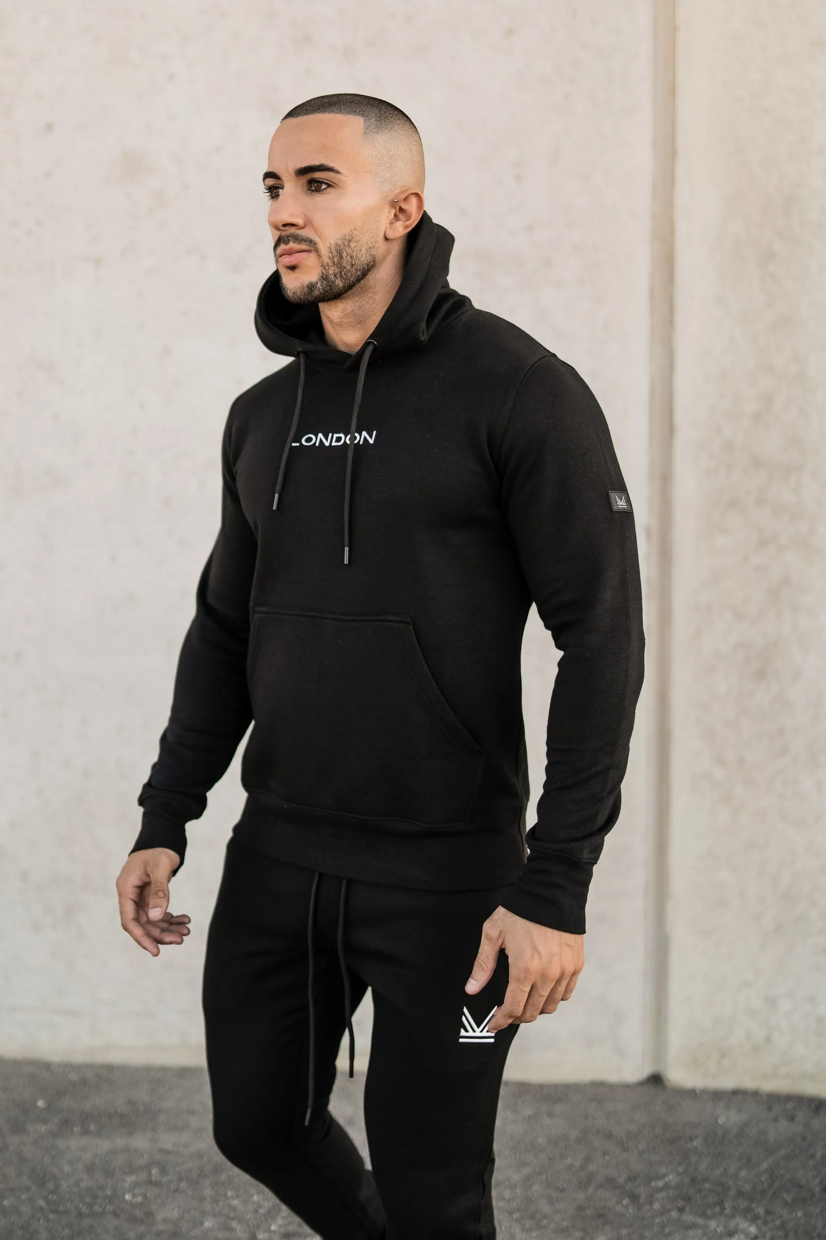 Streetwear London Pullover Tracksuit - Black