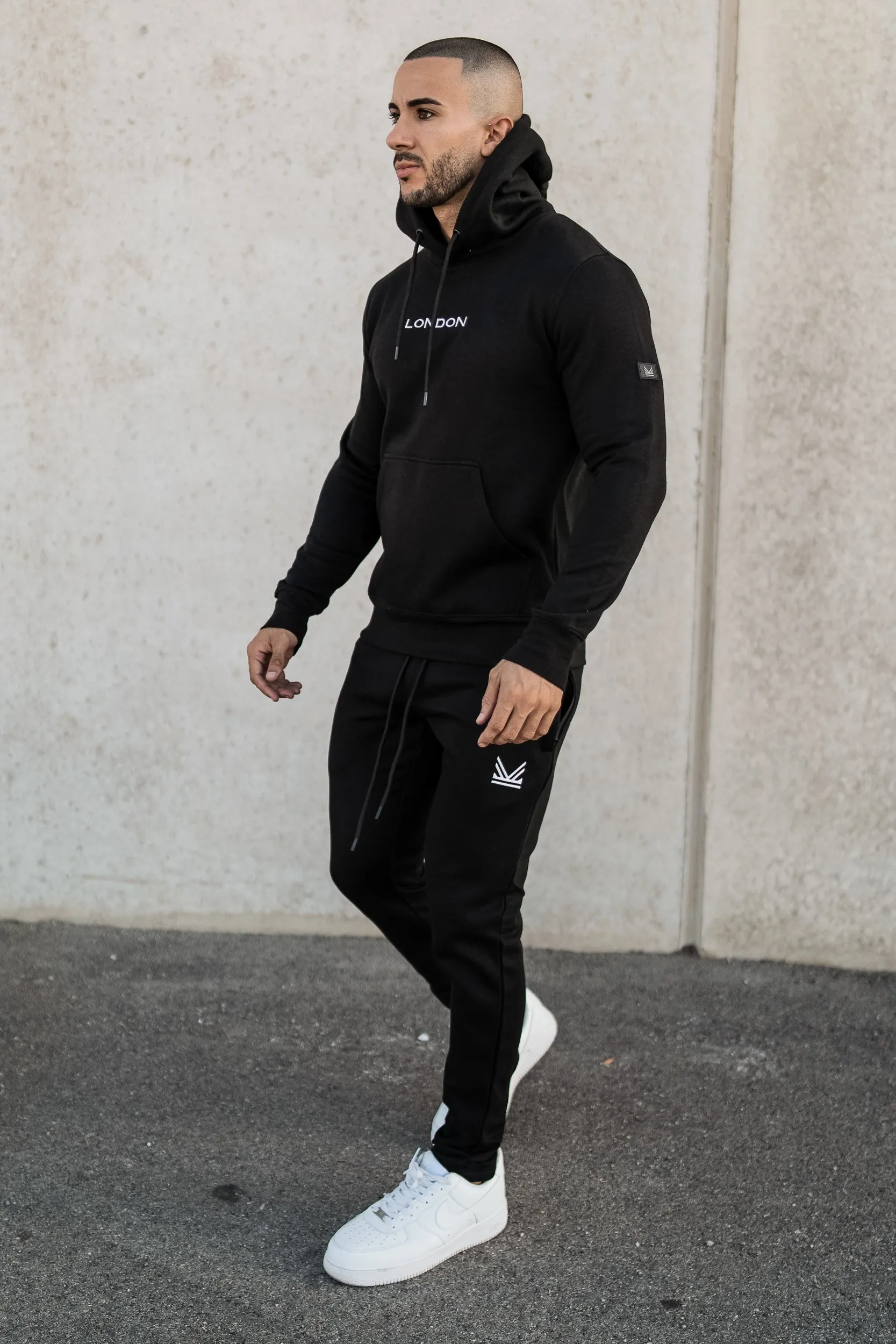 Streetwear London Pullover Tracksuit - Black