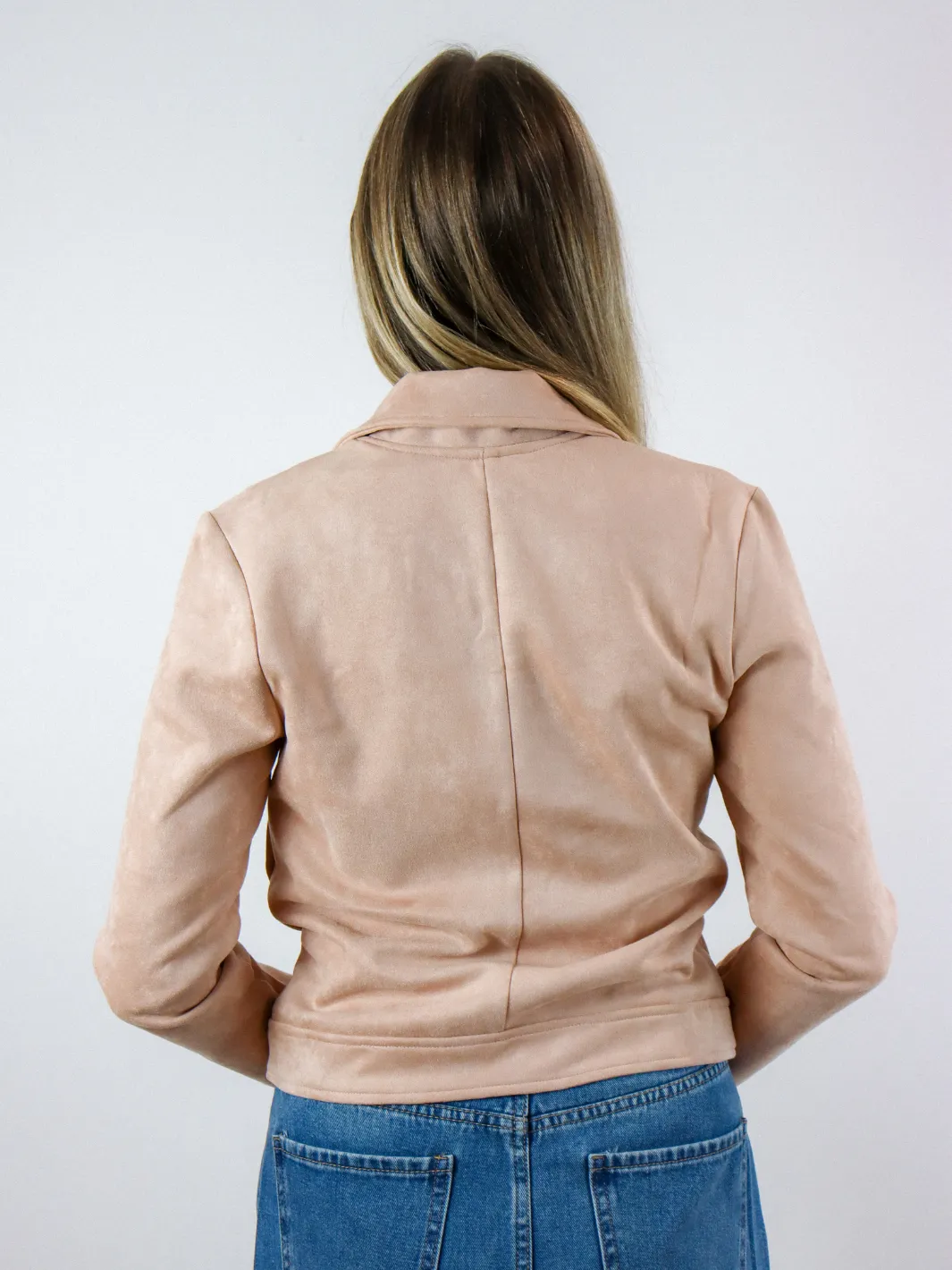 SUEDETTE ZIP JACKET