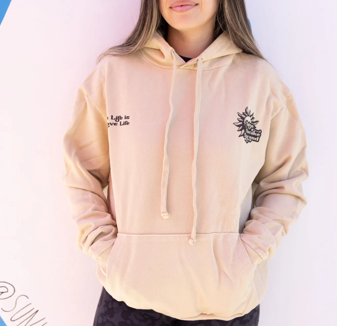 SunLife Pullover Hoodie Graphic - Sand