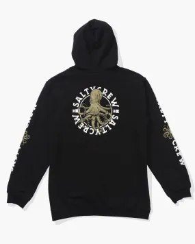 Tentacles Black Hood Fleece