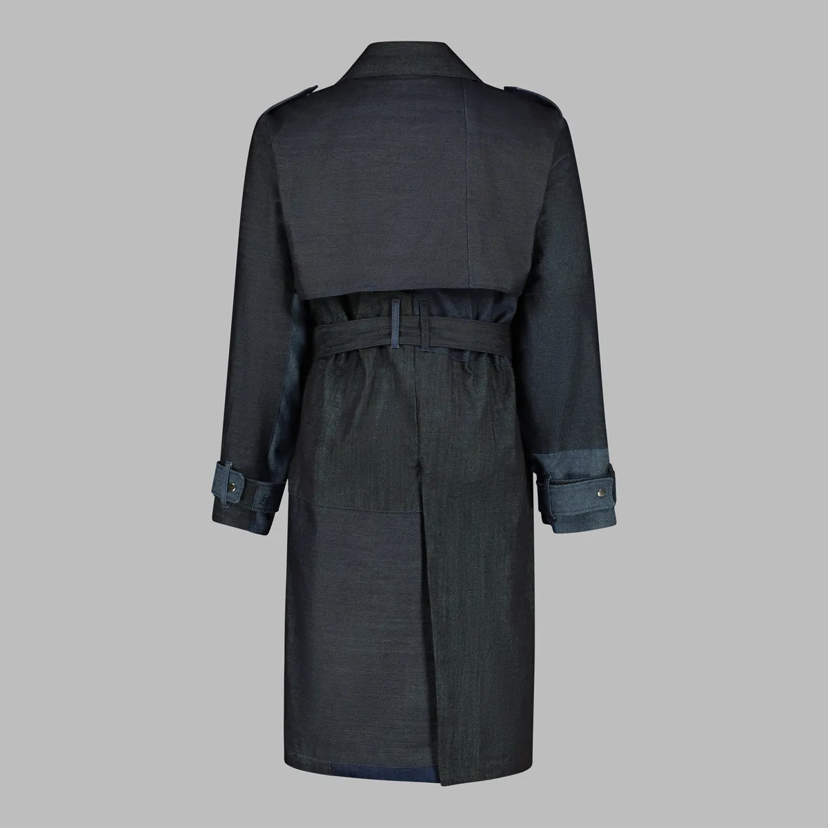 TSHEPO CRAFT COAT, INDIGO