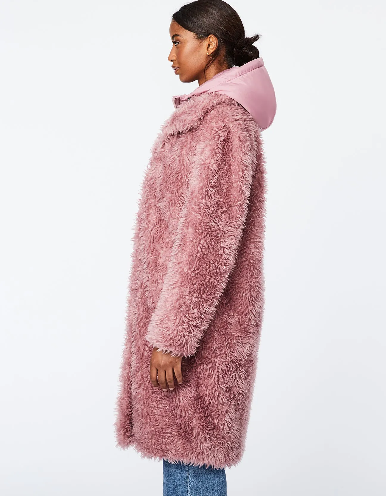 Luxurious Double Layered Unreal Shaggy Fur Coat