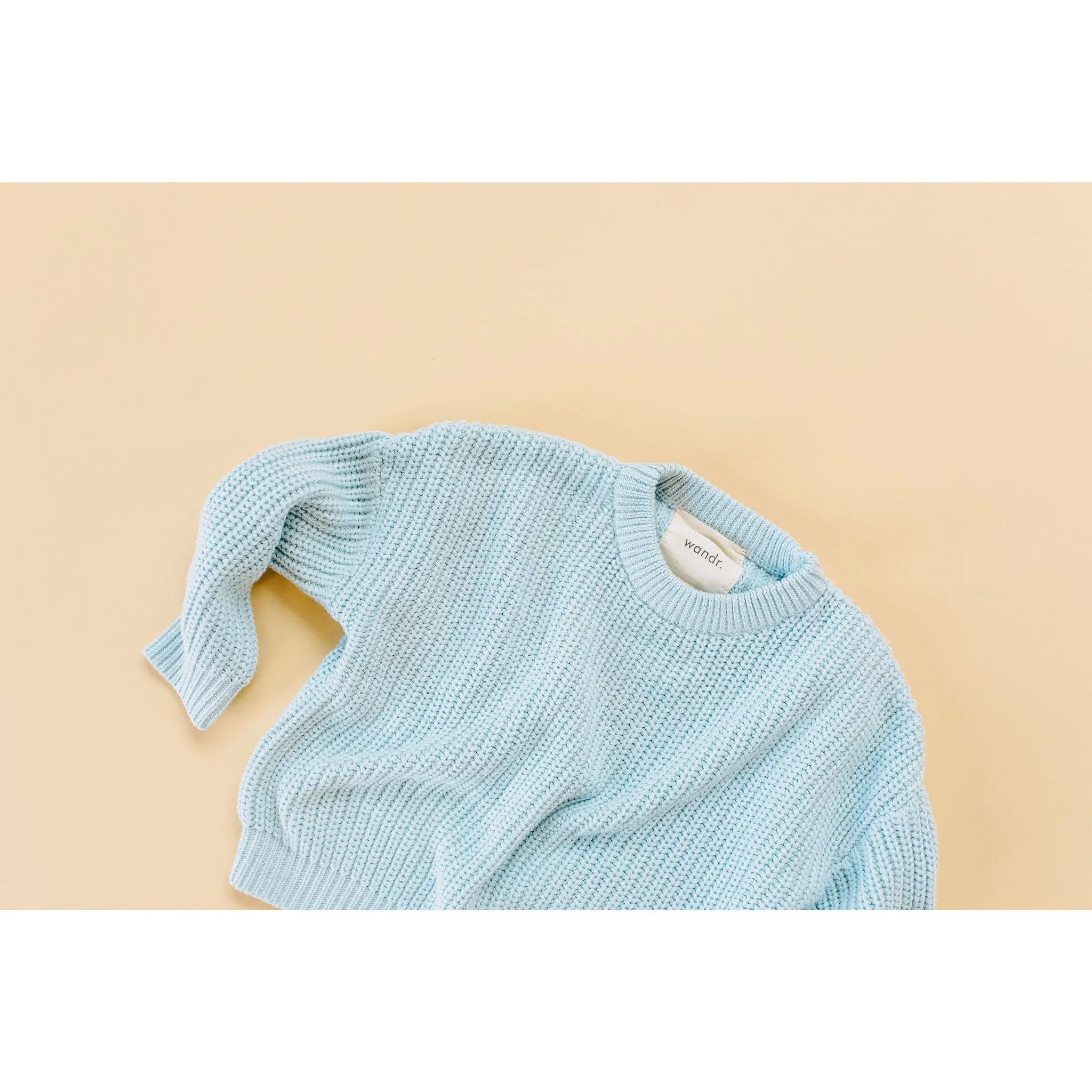 Wandr - Chunky Sky Blue Pullover Knit