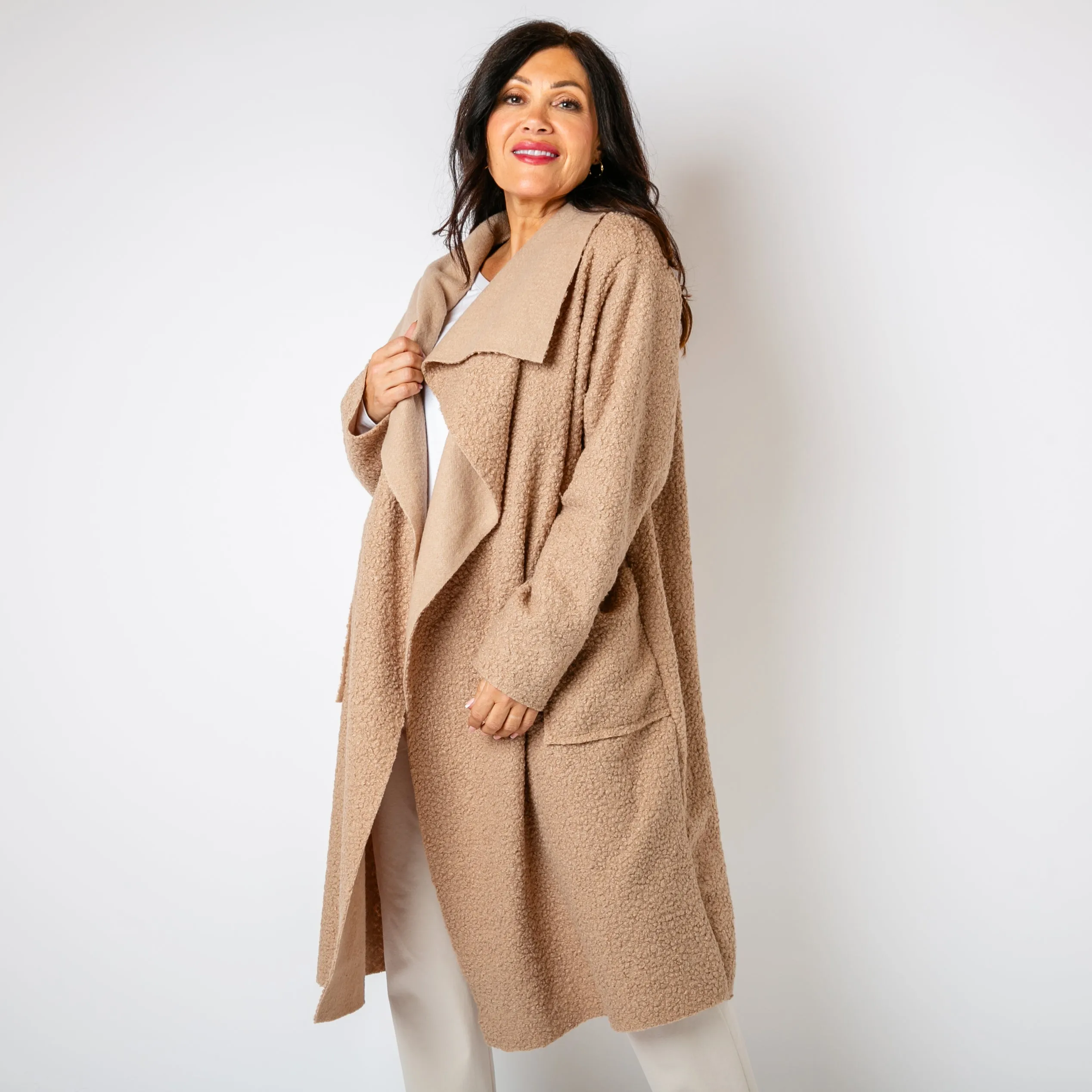 Waterfall Roll Sleeve Coat