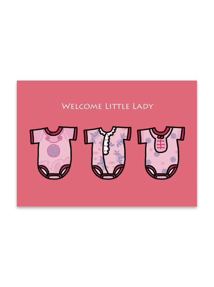  Welcome Little Lady  Card