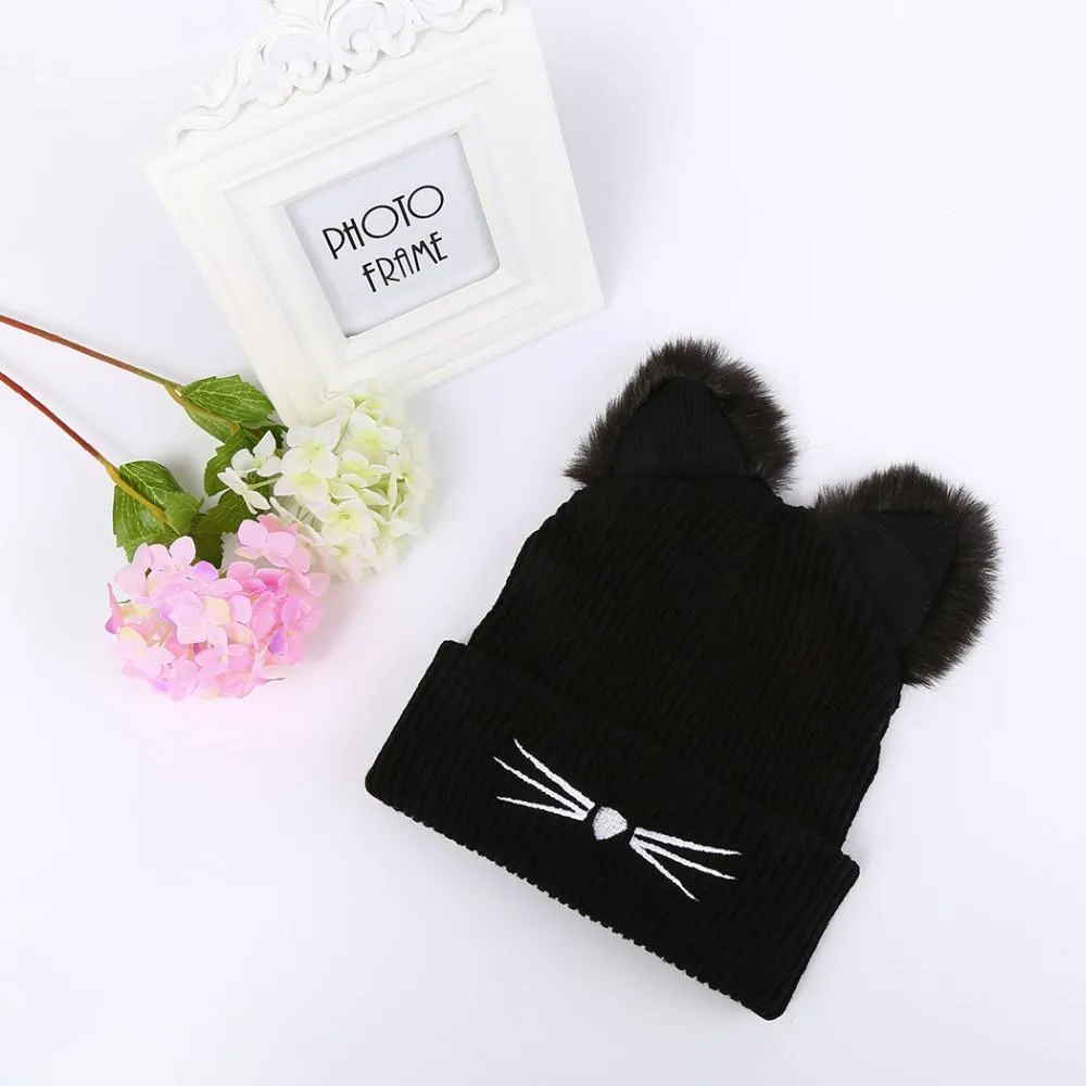 Whiskered Winter Beanie /Hat