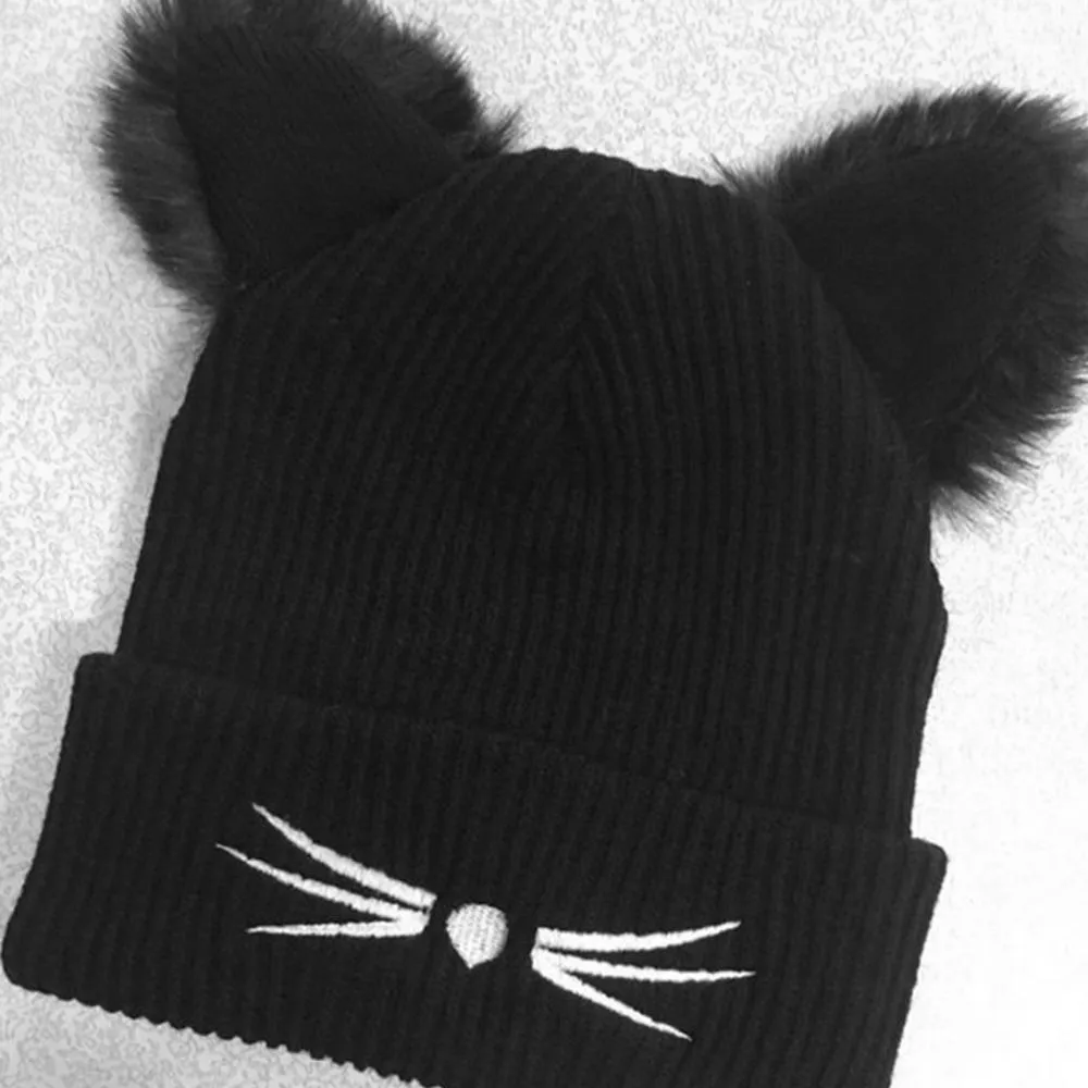 Whiskered Winter Beanie /Hat