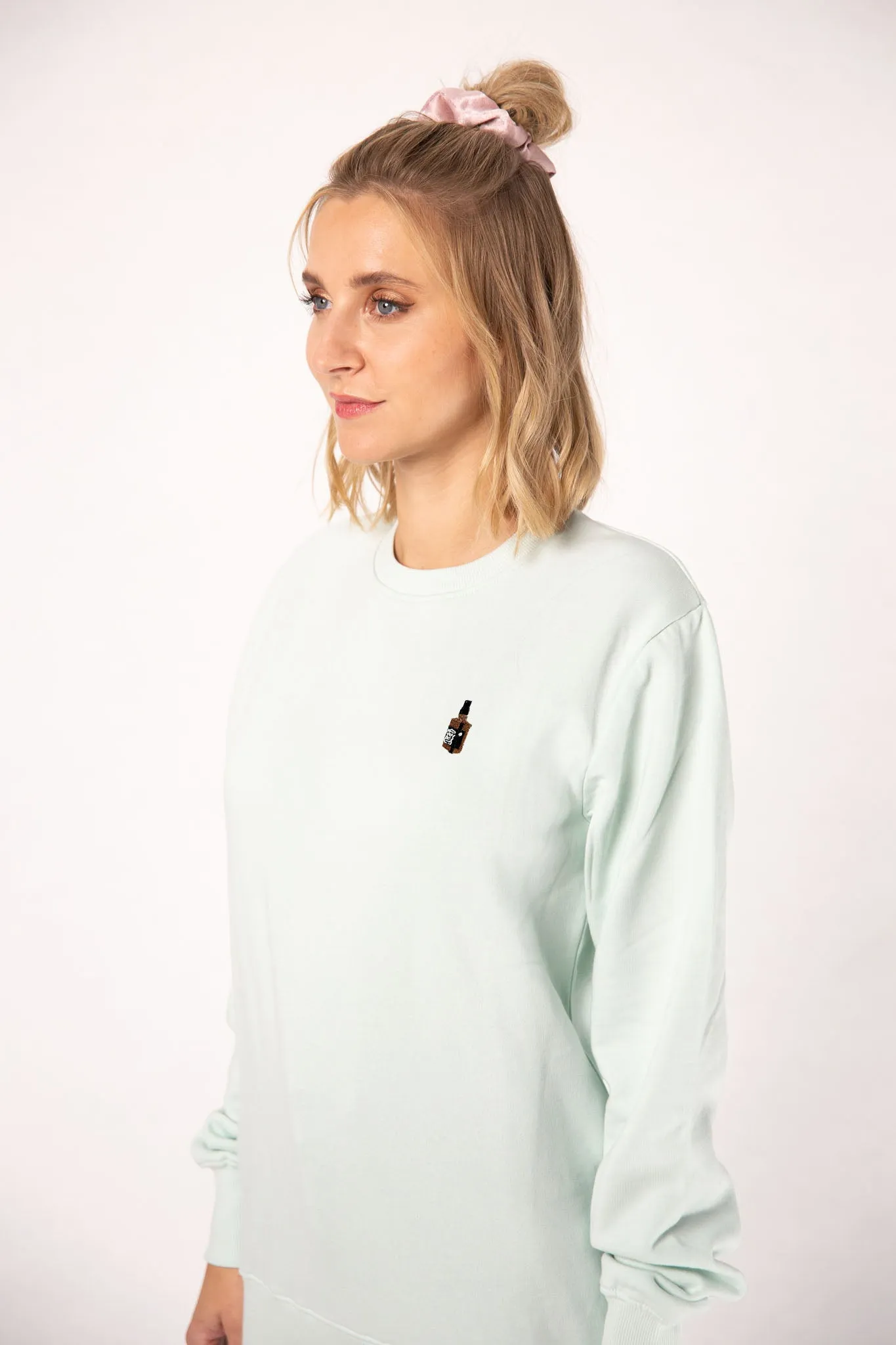 Whisky | Bestickter Bio-Baumwoll Frauen Pullover