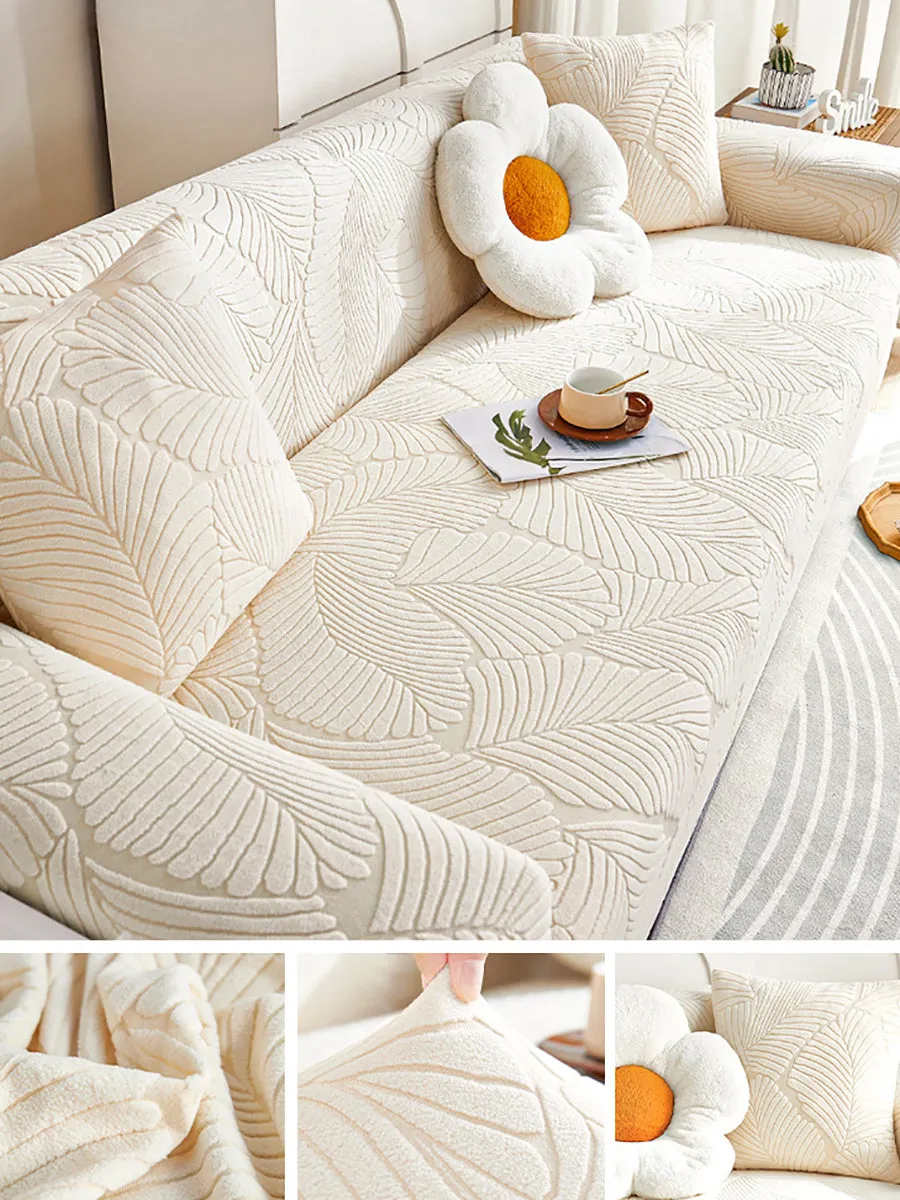 Winter Jacquard Fleece Thick Soft Cover Slipcover