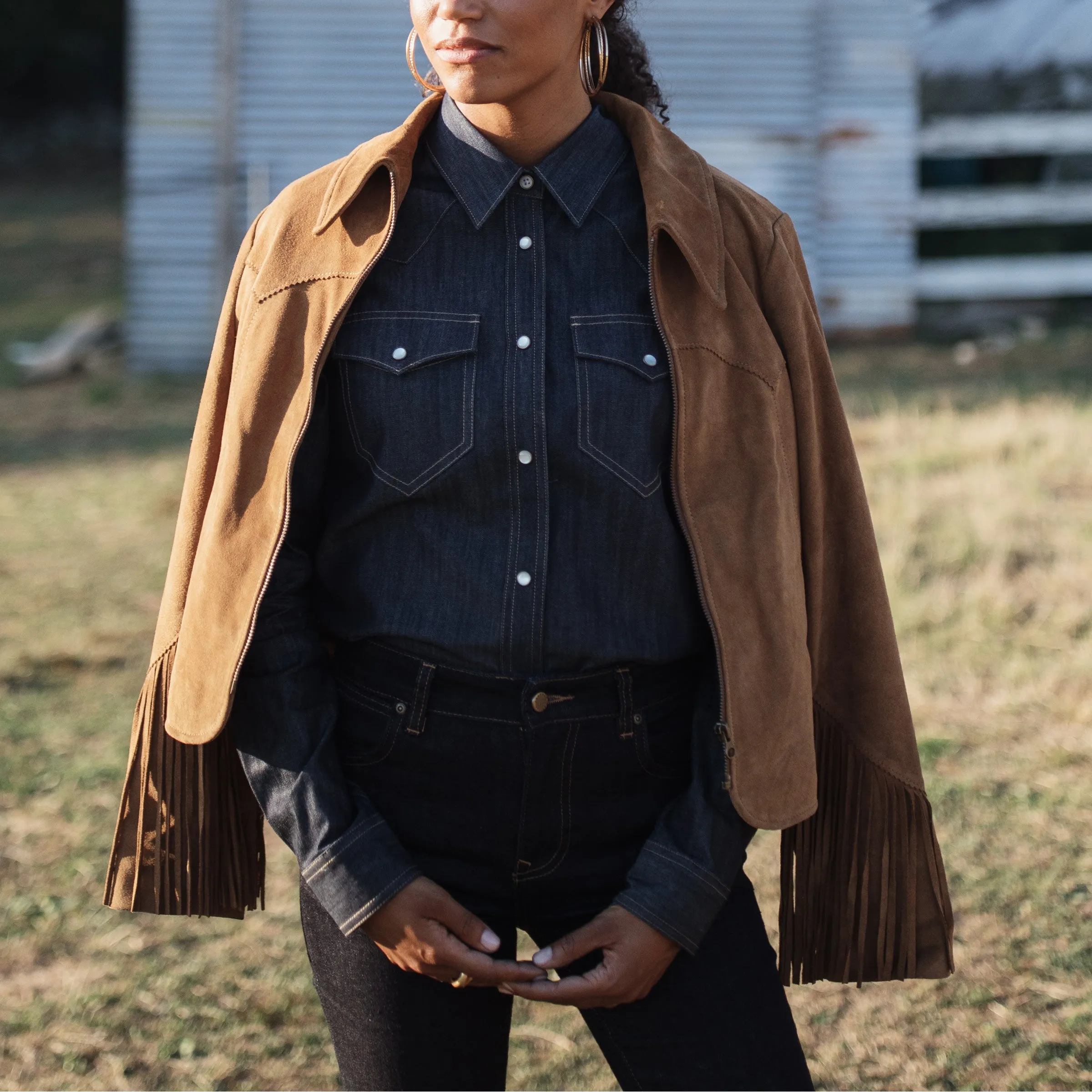 Women's Suede Fringe Jacket