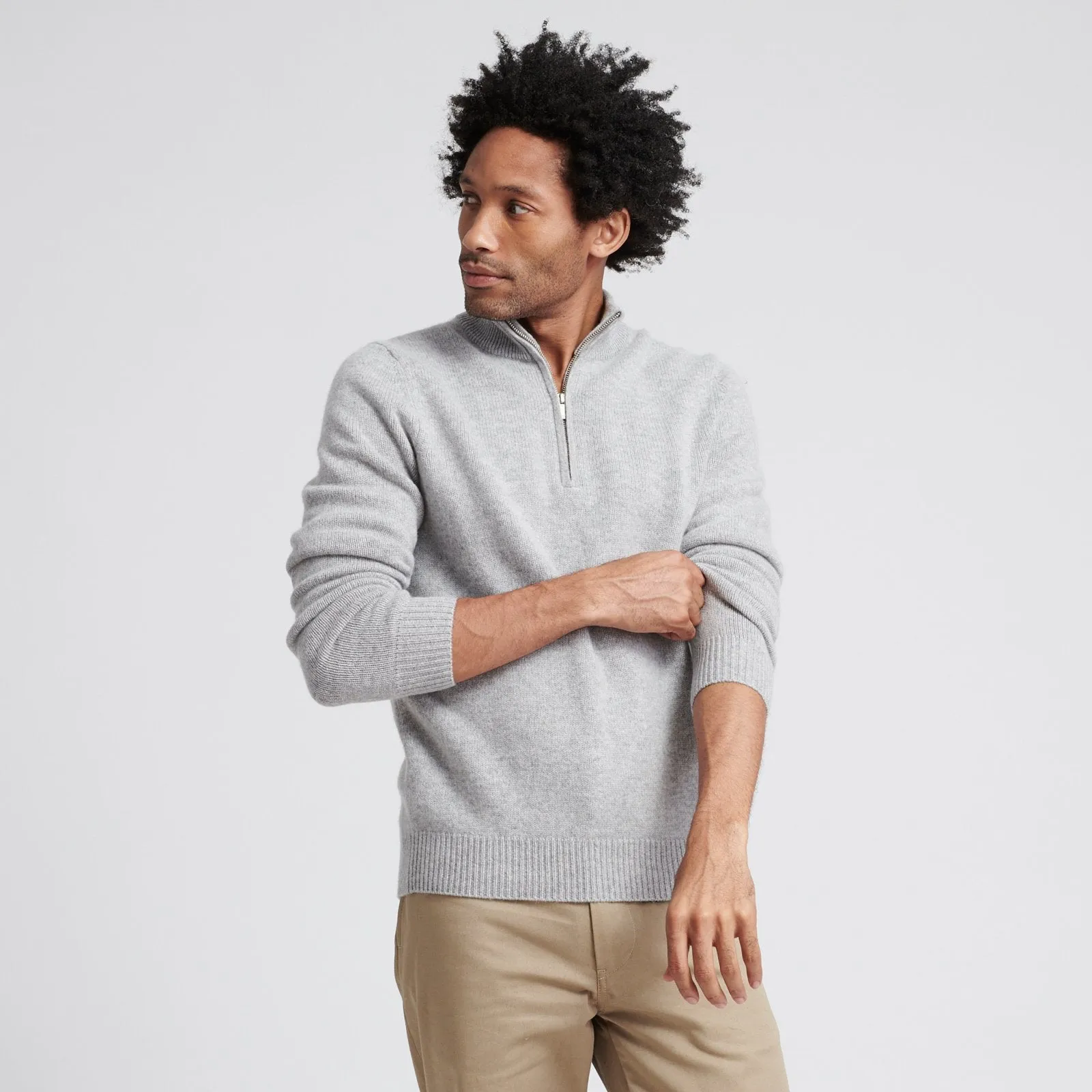 Wool Cashmere Quarterzip