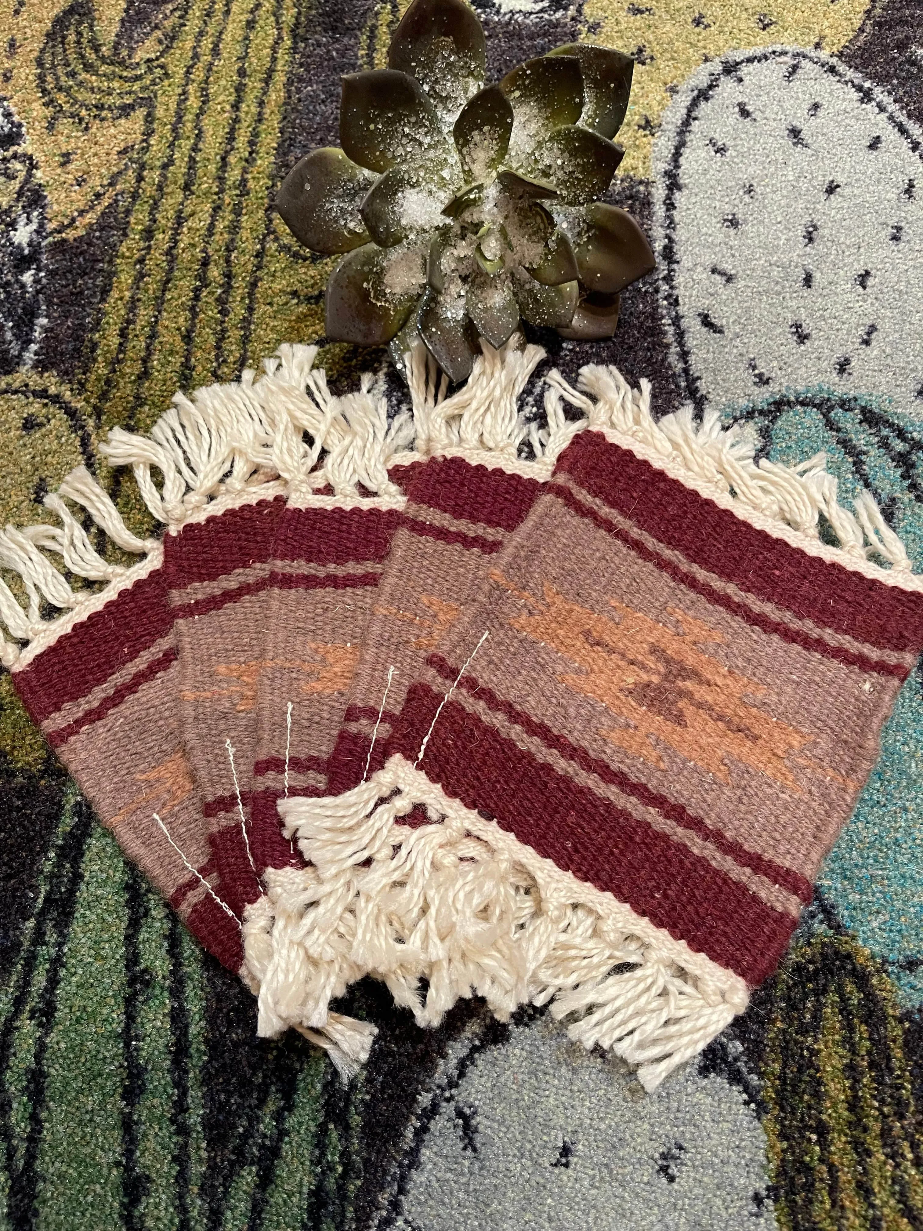 Wool coaster  7”-7”