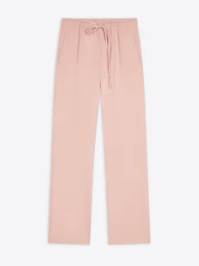 Wool satin pants