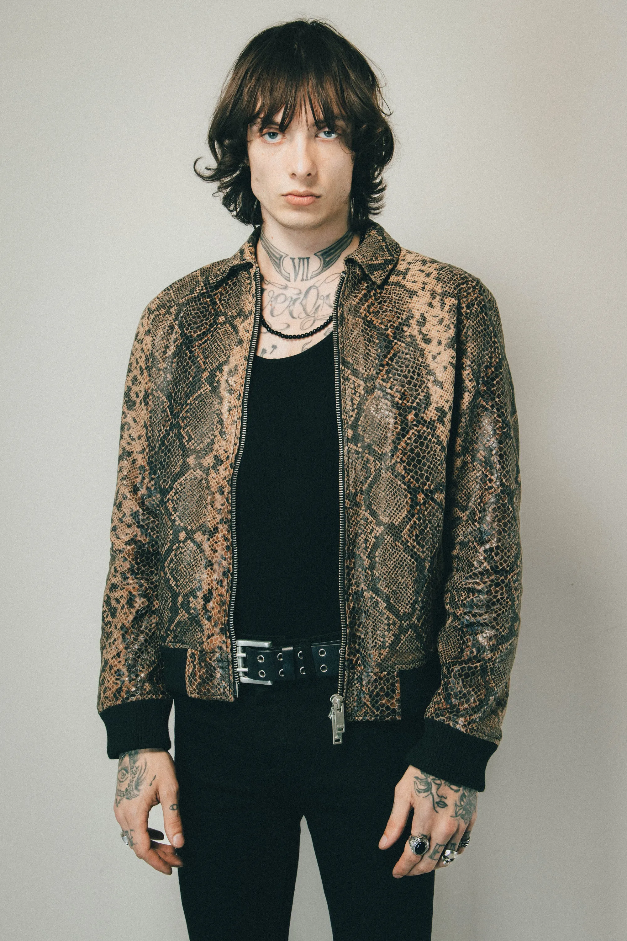 Ziggy Bomber Jacket | Snake